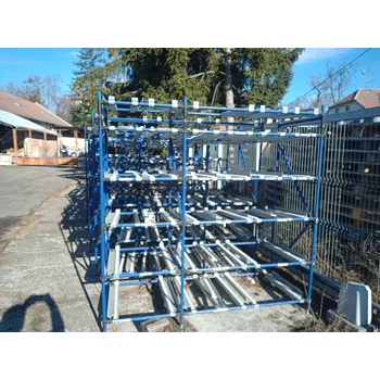 Knihovna Regál - spádový - průtokový regál Trilogiq válečkové police