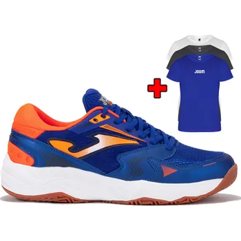 Pánská sálová obuv Badmintonová obuv JOMA DYNAMIC 2504 ROYAL BLUE + bonus TRIČK - UK 12,5