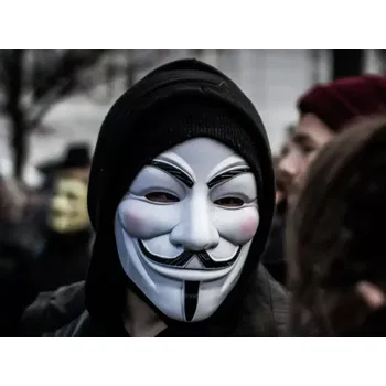 Dětský spotřebič Anonymous maska na zakrytí obličeje