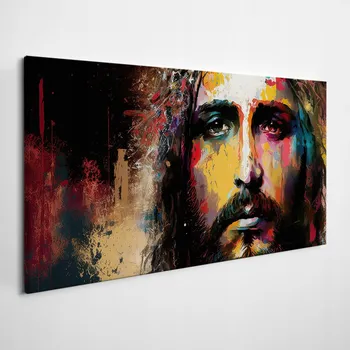 Obraz Výtisk na Plátno 100x50 Portrét Obličej Ježíše