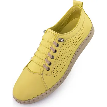 Dámské tenisky Dámské kožené boty NELL Perform Sunny Lime 39