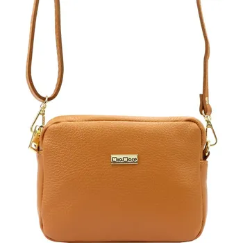 Kabelka Kožená kabelka MiaMore hnědá KZ2248373