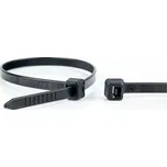 WKK 12074071, 12074071, stahovací pásky, 3.60 mm, 140 mm, černá, žárově stabilizované , odolná vůči UV záření, odolné vů