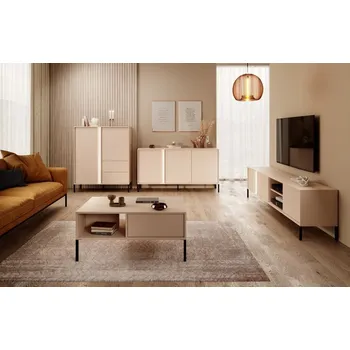 Obývací stěna Laski Obývací stěna Dast sestava 2 LED osvětlení: Bez LED osvětlení