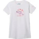 Columbia Mission Lake Short Sleeve Graphic Shirt Girls White, Weaving Waterscape 106 bílá L