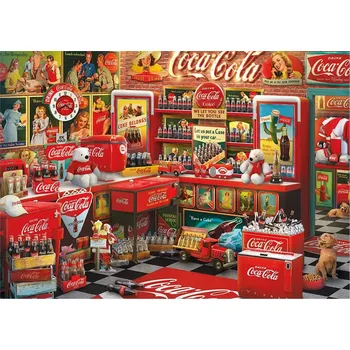 Puzzle SCHMIDT Coca Cola Nostalgický obchod 1000 dílků