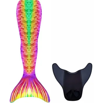 Karnevalový kostým Kostým mořské panny Kuaki Mermaids - Mořský ocas a monofin ploutev - Cancun S 8-10 let