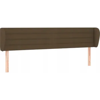 Čelo postele s ušima tmavě hnědé 203x78/88 cm