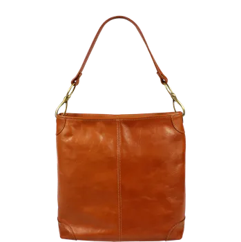 Kabelka NovaKabelka.cz Kožená italská kabelka Ginevra Camel Scura