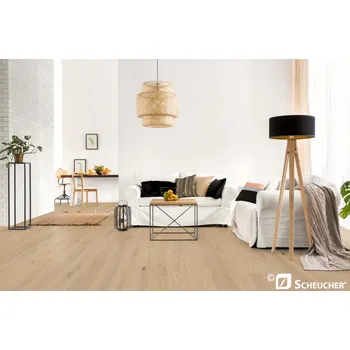 dřevěná podlaha Scheucher Dřevěná podlaha - Dub sukatý valletta, olej nebla, prkno 182 Woodflor (Scheucher)