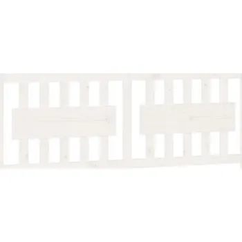 Čelo dřevěné borovicové 165,5x100 cm bílé