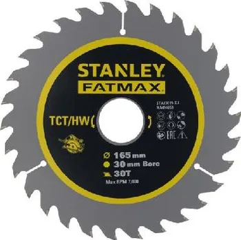 Pilový kotouč Stanley Příslušenství - Pilový kotouč na dřevo 165x30 mm, 30 zubů STA17015-XJ