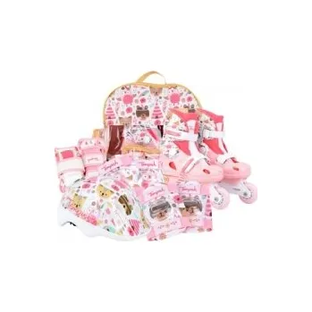 Kolečkové brusle WILD BABY SKATE sada (kolečkové brusle,chrániče,přilba) 30-33