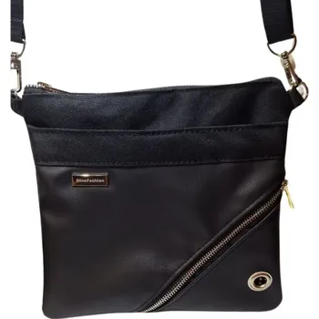 Dinofashion Venčící kabelka pro pejskaře Černá koženková