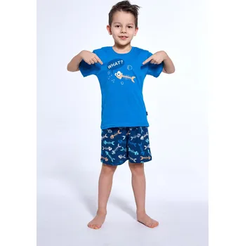 Pánské pyžamo CHLAPECKÉ DĚTSKÉ PYŽAMO KR 789/120 RYBOLOV Modrá 86/92
