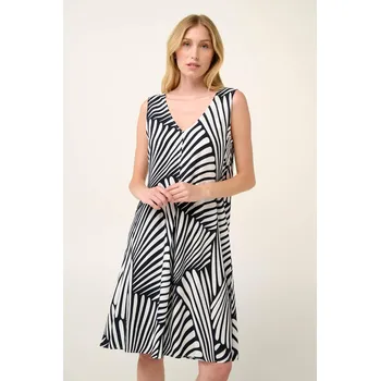 Dámské šaty Vamp Letní šaty bez rukávů s abstraktním vzorem zebry 22426