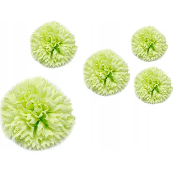 umělá květina 5x MYDLENÉ KVĚTY karafiát jako DÁREK, kytice pro ženy, ZELENÁ dekorace, voní