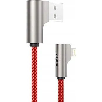 Datový kabel CB-AL01 Červený OEM nylonový USB kabel - Lightning |||
