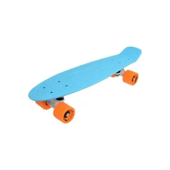 Skateboard Penny board 22" SULOV® VIA DOLCE sv.modrý-mat.oranžový