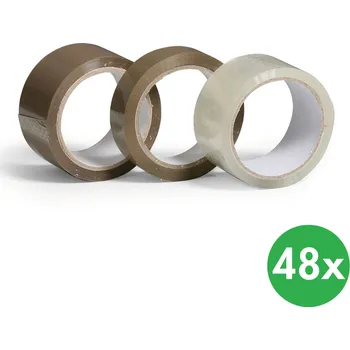 Obalový materiál Lepící páska transparentní 12 mm x 66 m, 48 ks