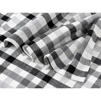 Utěrka Dreamy Linens Kuchyňská utěrka, šedá a černá Káro Dreamy Linens