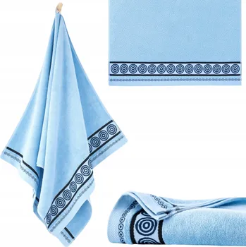 Ručník Ručník Zwoltex 70x140 cm, egyptská bavlna Rondo, modrý