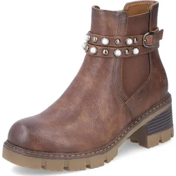 Dámské kozačky Dámská kotníková obuv RIEKER 92064-25 hnědá W4 37