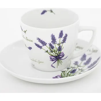 Lubiana Šálek s podšálkem Beata/Dorota 0,35l 5979 Levandule