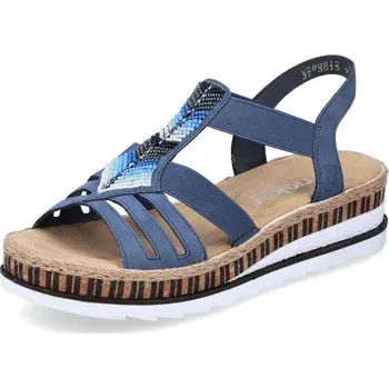 Dámské sandále Dámské sandály RIEKER V7909-12 modrá S5 42