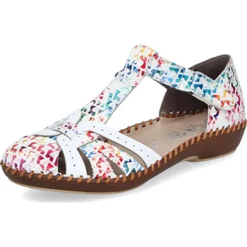 Dámská obuv Dámské sandály RIEKER M1650-92 bílá S5 40