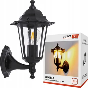 Venkovní osvětlení Venkovní nástěnné svítidlo SuperLED černé E27 100 W