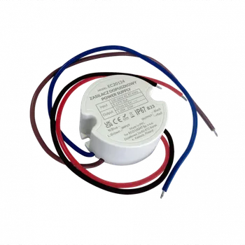 Napájecí zdroj pro osvětlení Eco Light Napájecí zdroj pro box fi60 1,25A 15W 12V IP67 50x50x22