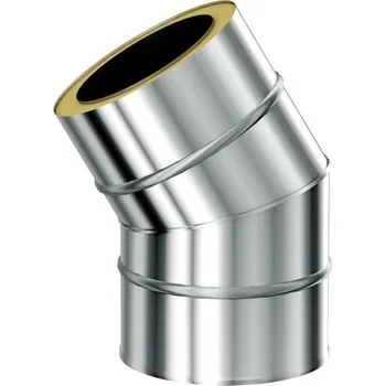 Komín Komíny CZ Nerezové izolované koleno 30° 180 0,5-30mm (+SP) Povrch: Nerezový