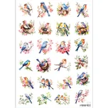 MINIMEE Papírové samolepky v aršíku A5 Ptáčci B06