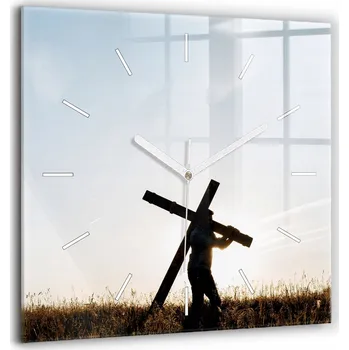 Hodiny Nástěnné hodiny SacroArte šedé 60 cm