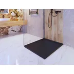 Gamma Erga Almac, SMC sprchová vanička 100 x 80 x 3 cm, černá matná, ERG-GMA-AL-80100BK