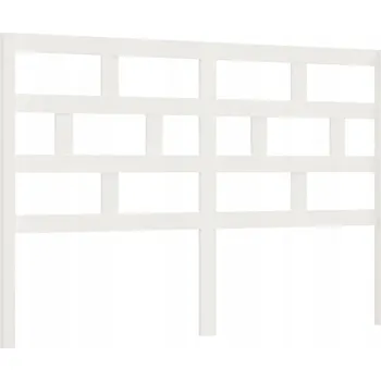 Dřevěné čelo bílé 126x4x100cm