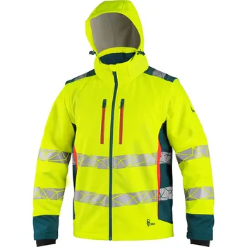 pracovní bunda CXS Pánská výstražná softshellová bunda BEDFORD vel.S