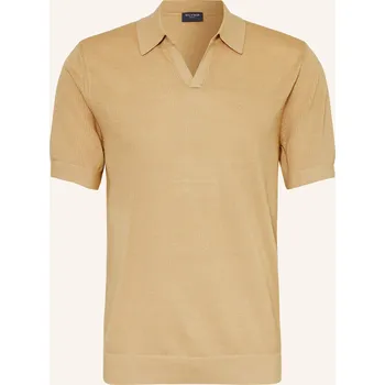 Pánská košile Olymp Pánská Úpletová Polokošile Casual Comfort Fit, béžová, XL