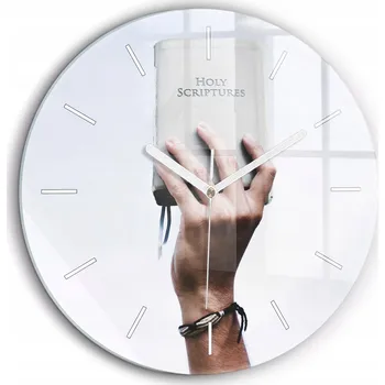 Hodiny Nástěnné hodiny SacroArte bílé 60 cm