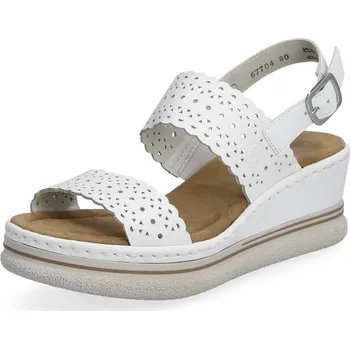 Dámská obuv Dámské sandály RIEKER 67704-80 bílá S4 40