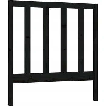 Čelo postele dřevěné černé 96x100 cm