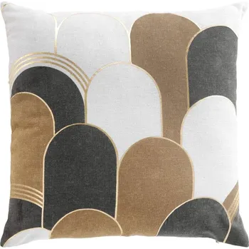 Polštář Douceur d'intérieur Dekorační polštář se zlatým vzorem, 45 x 45 cm