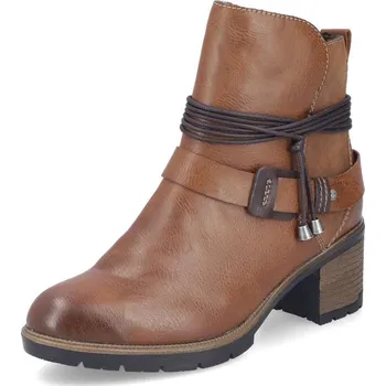 Dámské kozačky Dámská kotníková obuv RIEKER 77580-24 hnědá W4 43