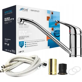 Vodovodní baterie Stojánková kuchyňská baterie Focus Sanitar Focus stříbrná