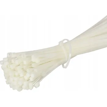 Stahovací páska SADA 100X STAHovacíCH PÁSEK KABELOVÝCH STAHOVACÍ PÁSKY 4,8x400 ZIP PÁSKY BÍLÉ