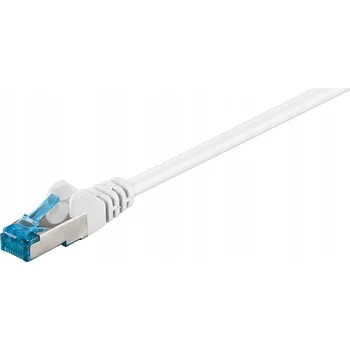 Síťový kabel Patchcord Goobay S/FTP 6a RJ45 / RJ45 10 m bílý