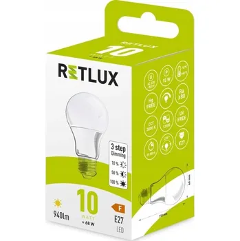 Žárovka Retlux žárovka RLL 449, LED A60, E27, 10W,