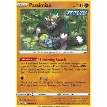 Sběratelská karetní hra Pokémon CRE 088/198 Passimian - Chilling Reign Stav: Near Mint, Verze: NORMAL