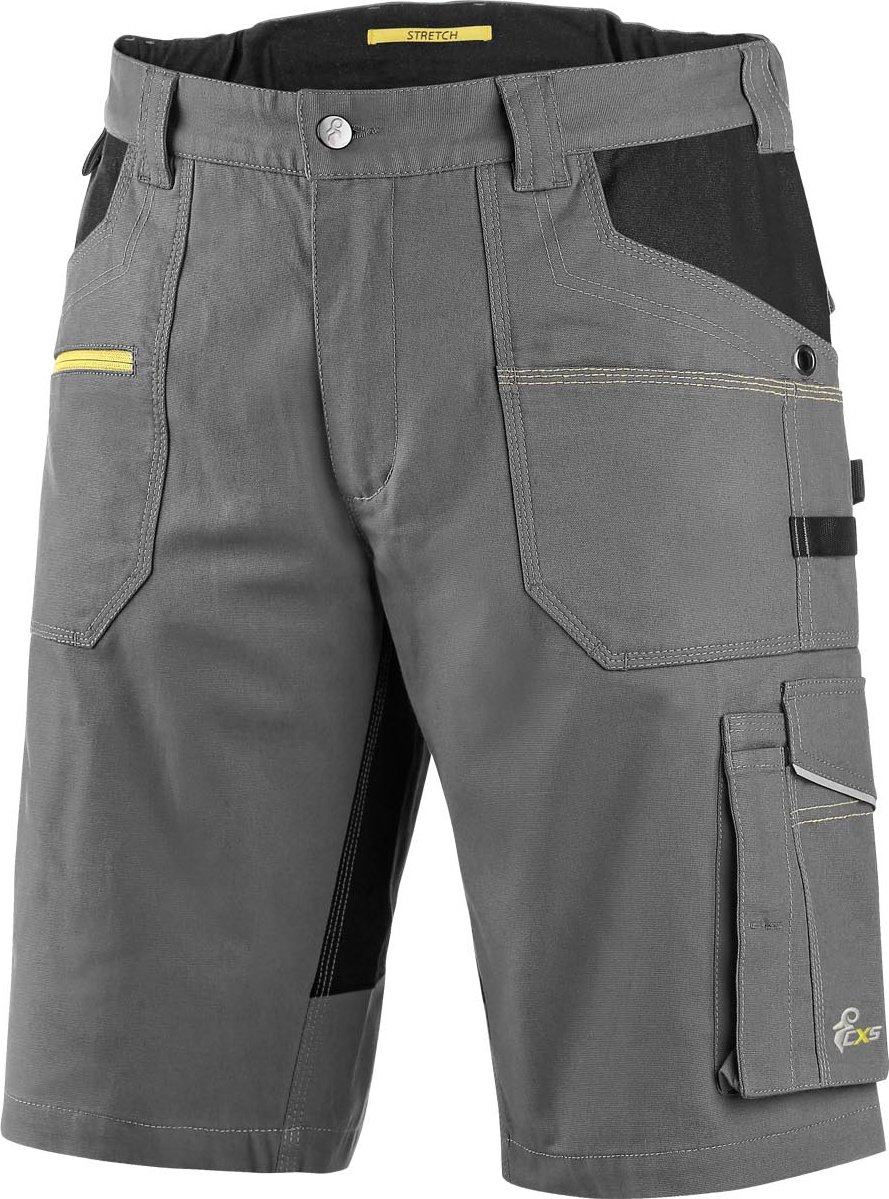CXS KRAŤASY STRETCH, PÁNSKÉ, bílo-šedé, vel. 64